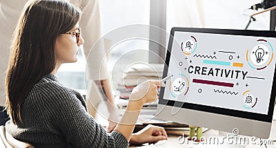 Creativity Ideas Design Invention Graphic Concept Stock Photo