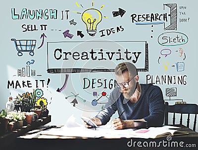 Creativity Ideas Imagination Skill Solution Concept Stock Photo