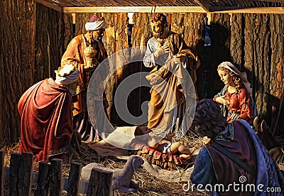 Creche scene Stock Photo