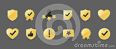 Feedback icon set. Business, rating, speech bubble, product, rating, star, comment, popularity, quality, service, work, review Vector Illustration