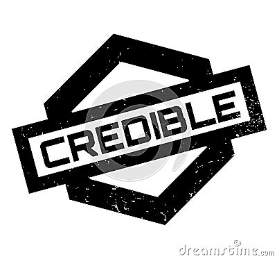 Credible rubber stamp Vector Illustration