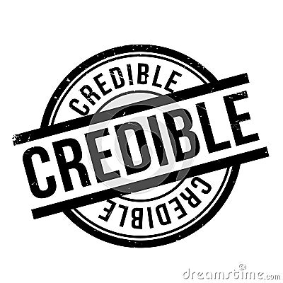 Credible rubber stamp Stock Photo