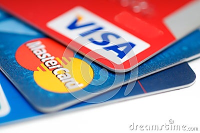 Credit card Editorial Stock Photo