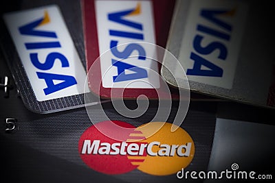 The credit card Editorial Stock Photo