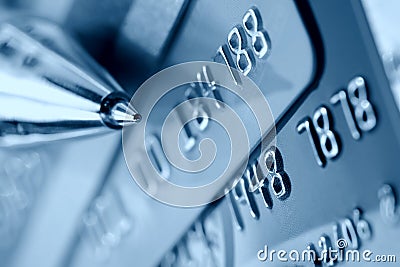 Credit card background Stock Photo