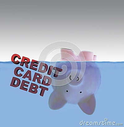 Credit Card Debt Stock Photo