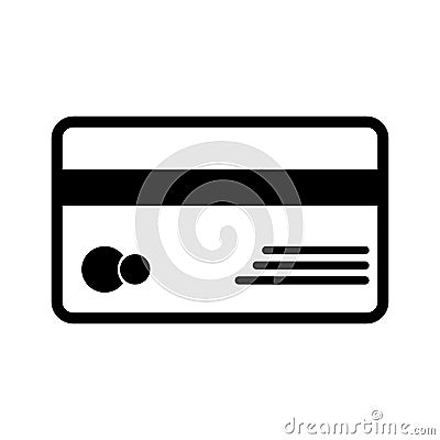 Credit card icon Vector . Flat design style. Vector Illustration