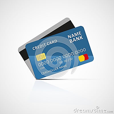 Credit card icon Vector Illustration