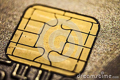 Credit Card Macro Concept Stock Photo