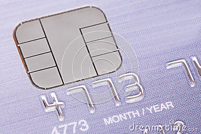 Credit card with micro chip Stock Photo