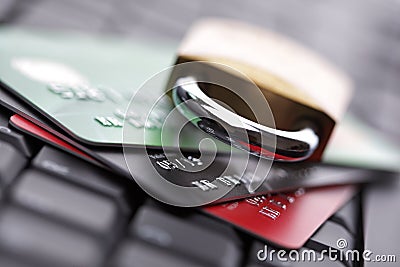 Credit card security Stock Photo