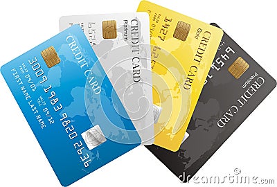 Credit Cards Vector Illustration