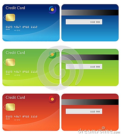 Credit cards Vector Illustration