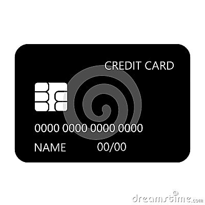 Credit chip card design vector icon Vector Illustration