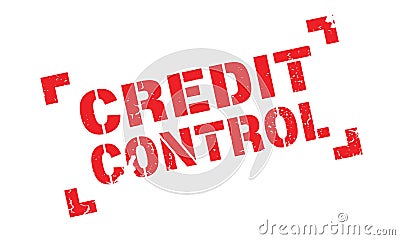 Credit Control rubber stamp Vector Illustration