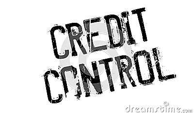 Credit Control rubber stamp Vector Illustration