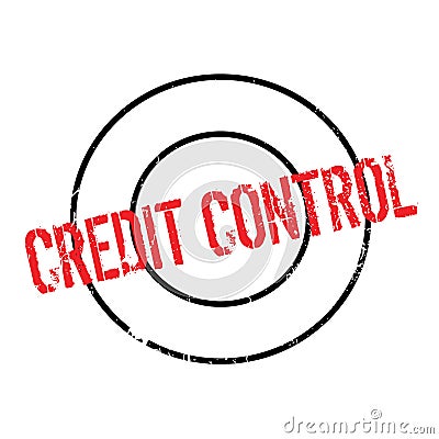 Credit Control rubber stamp Vector Illustration