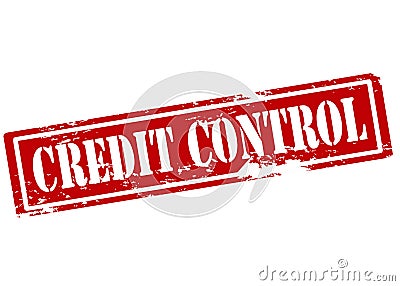 Credit control Cartoon Illustration