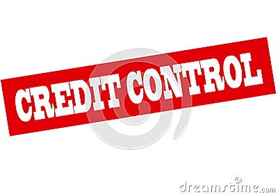 Credit control Cartoon Illustration