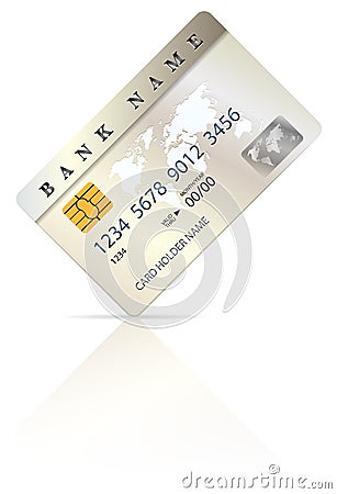 Credit or debit card design template Vector Illustration
