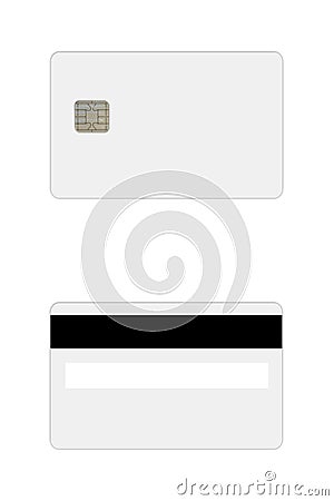Credit Debit Card template Stock Photo