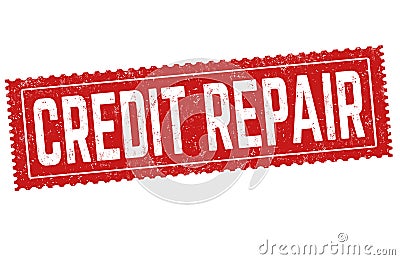 Credit repair sign or stamp Vector Illustration