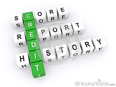 Credit score report Cartoon Illustration