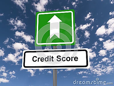 Credit score sign Stock Photo