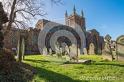 Church of the Holy Cross, Crediton Devon Stock Photo