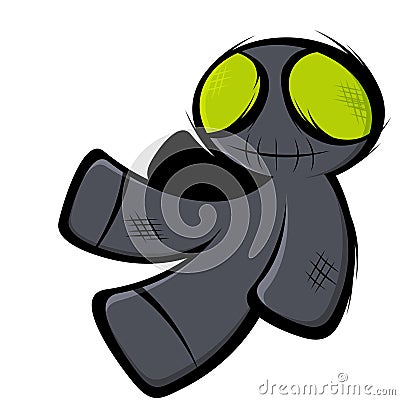 Creepy Alien Vector Illustration