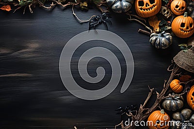 Creepy Halloween Illustration: Mysterious Theme Stock Photo