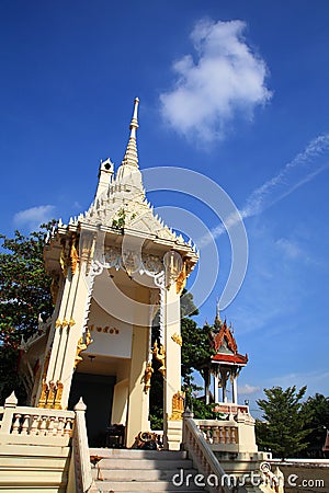 Crematory or pyre in Thai temple Stock Photo