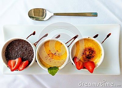 Creme Brulee Stock Photo