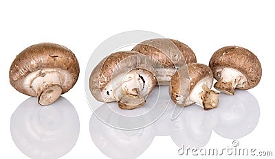 Cremini Mushrooms Stock Photo