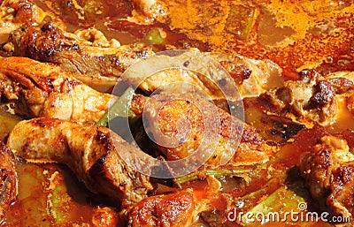 Creole chicken Stock Photo