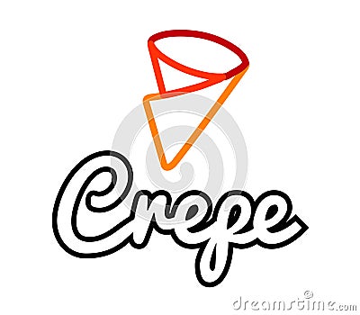 Crepe Logo Design Stock Photo