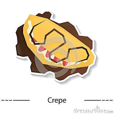 crepe. Vector illustration decorative design Vector Illustration