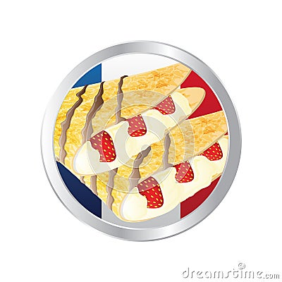 crepe. Vector illustration decorative design Vector Illustration