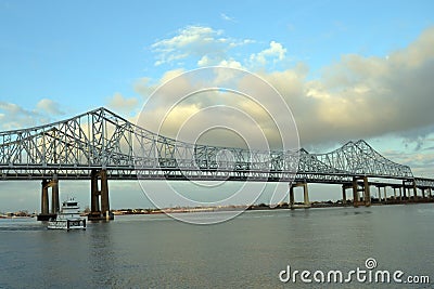 Greater New Orleans Bridge Stock Photo
