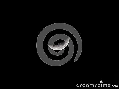 Crescent moon. Stock Photo