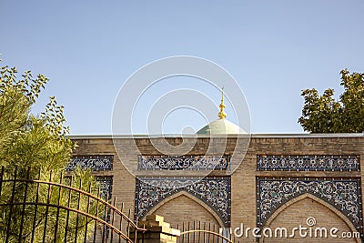 Dome on madrasa, Old Town Tashkent, Uzbekistan Stock Photo