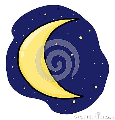 Half Moon Illustration Stock Photo - Image: 17763420