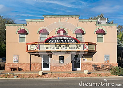 Crescent Moon Theater of Kanab Editorial Stock Photo