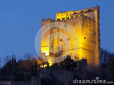 Crest tower by night Stock Photo