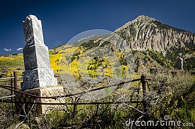 Crested Butte Cemetary 2 Stock Photo