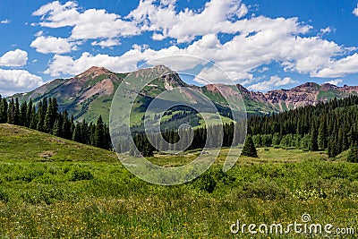 Crested butte colorado mountain landscape Stock Photo