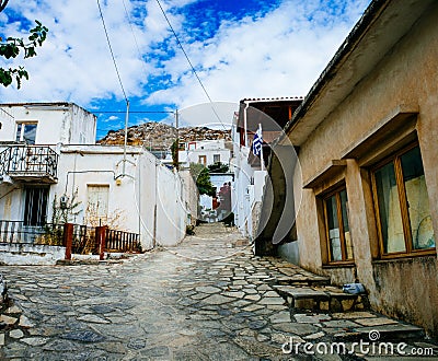 Cretan Greek Village - Ziros South -East Crete 5 Stock Photo
