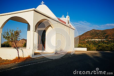 Crete - Agios Claus Chapel Stock Photo