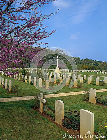 CRETE, Soudha Bay Allied War Cemetery Stock Photo