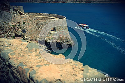 Crete - Spinalonga - island of lepers Stock Photo